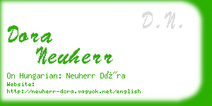 dora neuherr business card